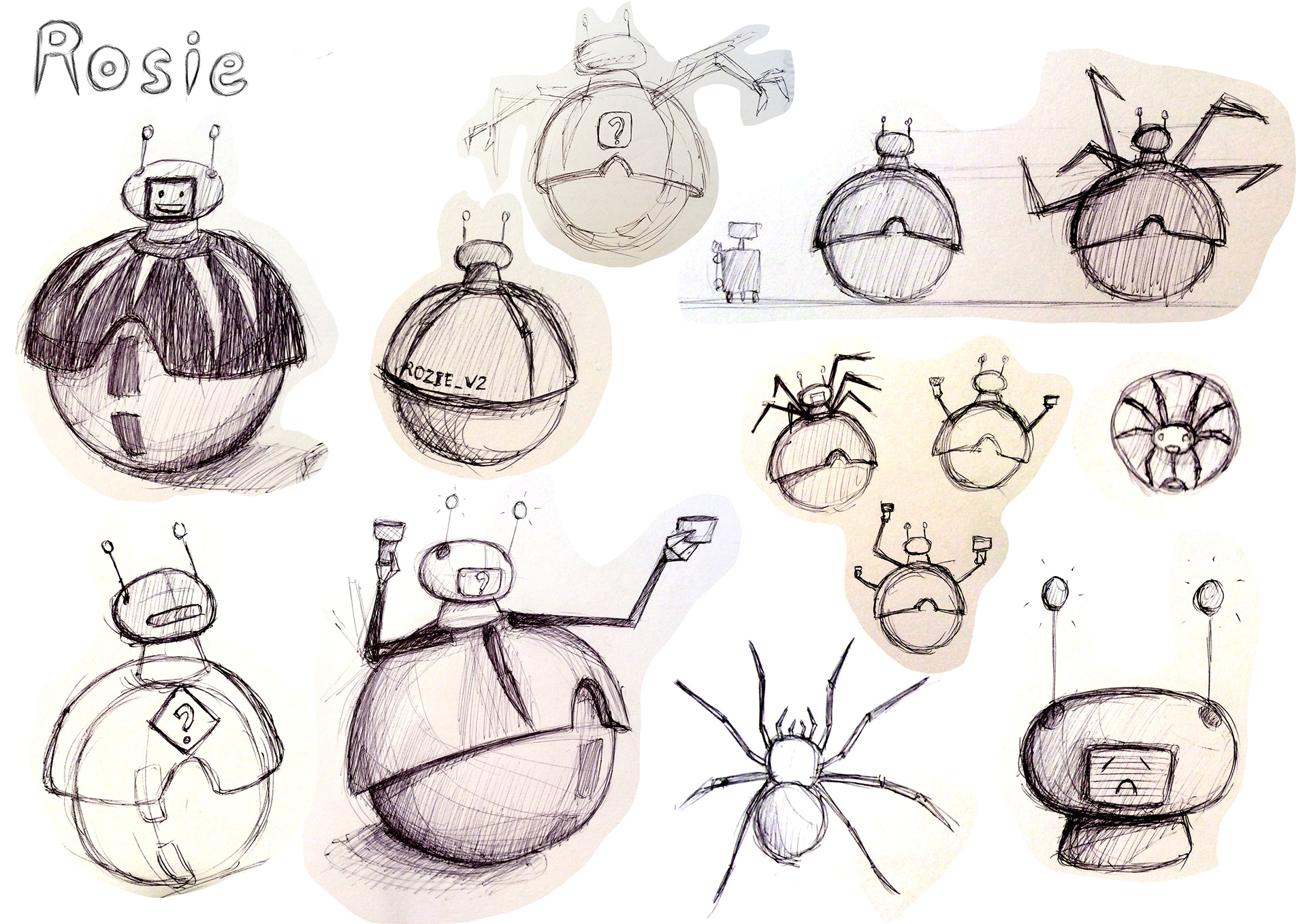 Choose Pre-production Rosie Sketches